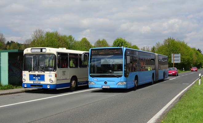 MAN SL200 auf dem Weg zwischen Hattingen und Wuppertal