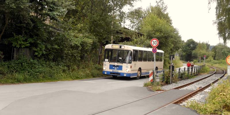 MAN SL200 nunmehr an der Rückfahrthaltestelle