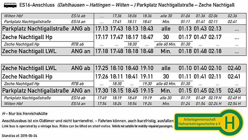 Vorschau Anschlussfahrplan