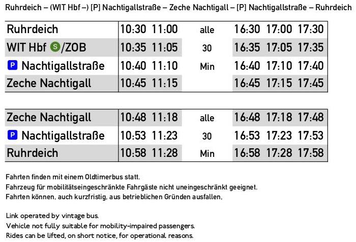Fahrplan-Aushang